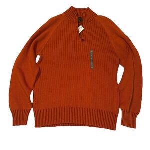 NWT Timberland pullover orange sweater preowned Medium